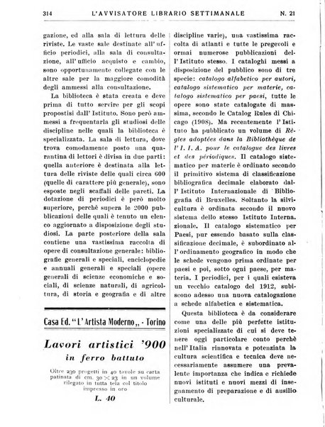 L'avvisatore librario settimanale bollettino bibliografico