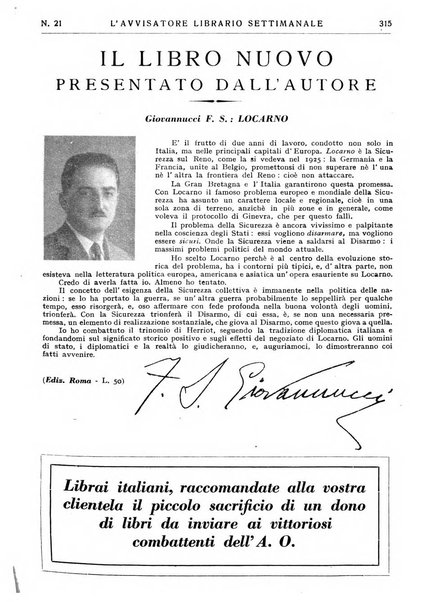 L'avvisatore librario settimanale bollettino bibliografico