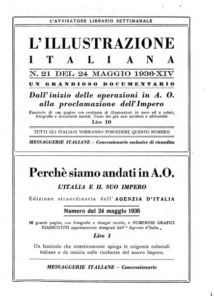 L'avvisatore librario settimanale bollettino bibliografico