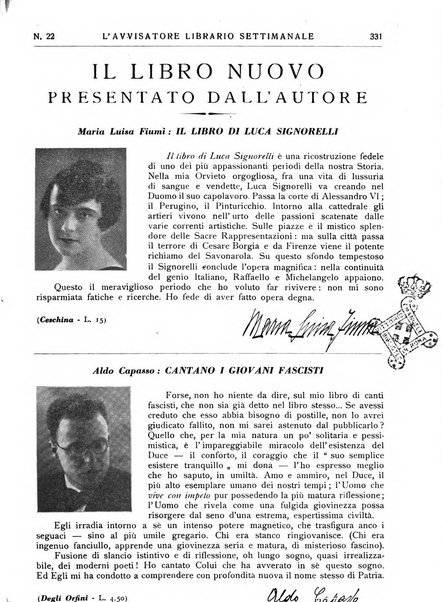 L'avvisatore librario settimanale bollettino bibliografico