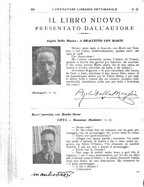 L'avvisatore librario settimanale bollettino bibliografico