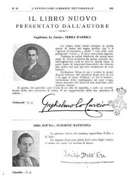 L'avvisatore librario settimanale bollettino bibliografico