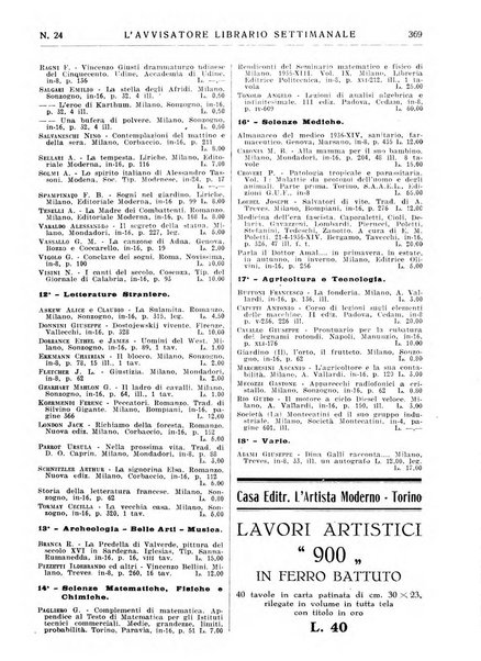 L'avvisatore librario settimanale bollettino bibliografico