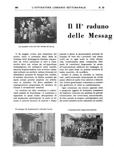 L'avvisatore librario settimanale bollettino bibliografico