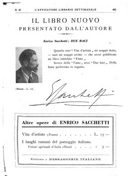 L'avvisatore librario settimanale bollettino bibliografico