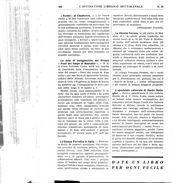 L'avvisatore librario settimanale bollettino bibliografico