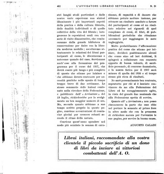 L'avvisatore librario settimanale bollettino bibliografico