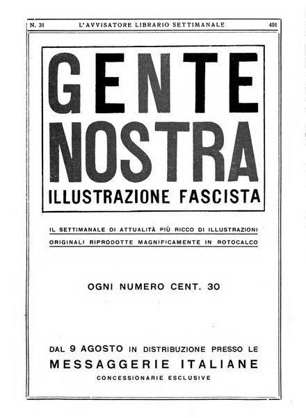 L'avvisatore librario settimanale bollettino bibliografico