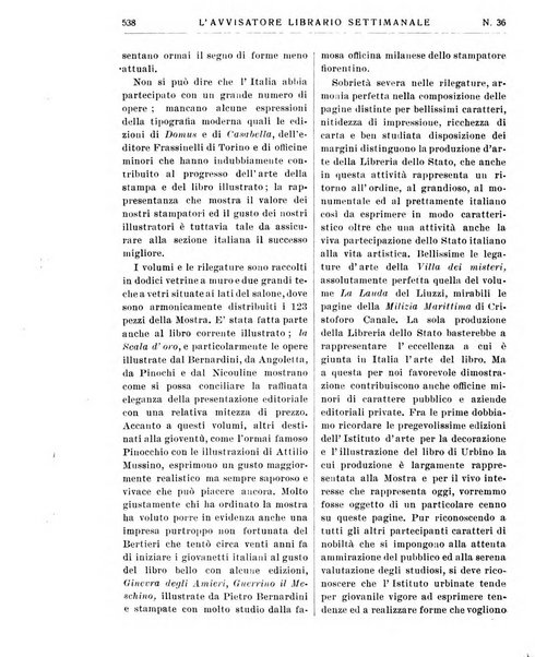 L'avvisatore librario settimanale bollettino bibliografico