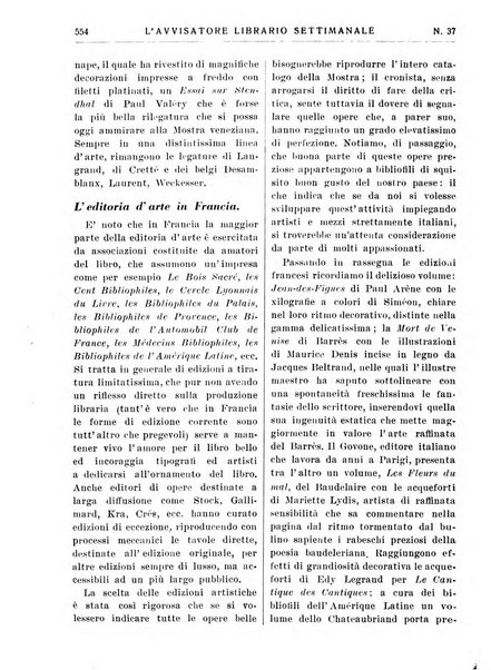 L'avvisatore librario settimanale bollettino bibliografico