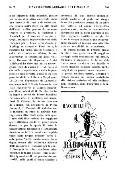 L'avvisatore librario settimanale bollettino bibliografico