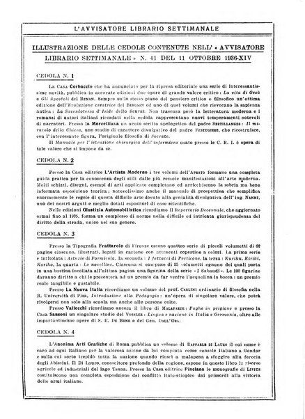 L'avvisatore librario settimanale bollettino bibliografico