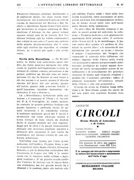 L'avvisatore librario settimanale bollettino bibliografico