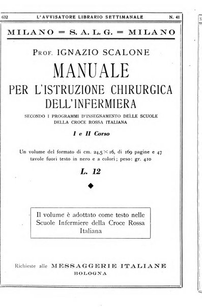 L'avvisatore librario settimanale bollettino bibliografico