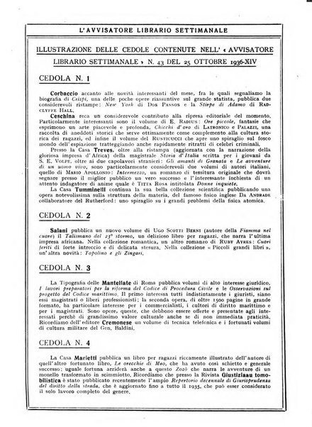 L'avvisatore librario settimanale bollettino bibliografico