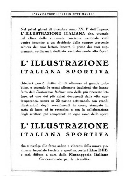 L'avvisatore librario settimanale bollettino bibliografico