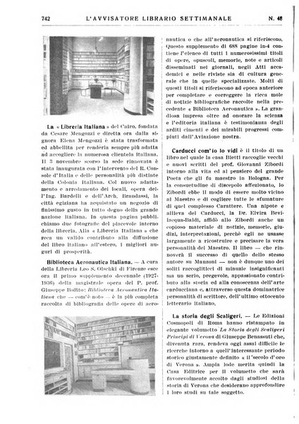 L'avvisatore librario settimanale bollettino bibliografico