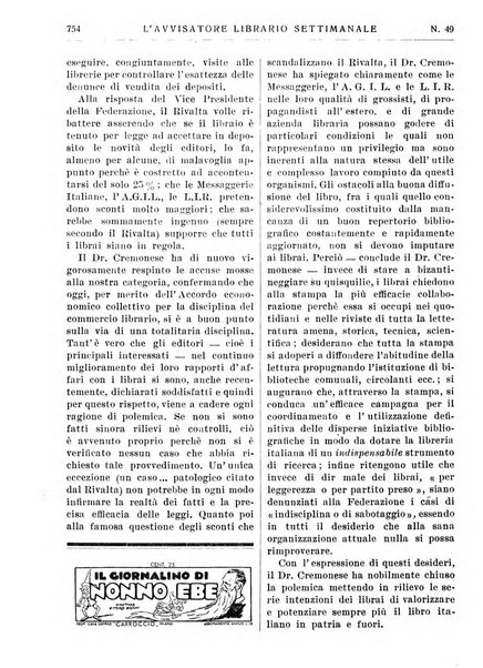 L'avvisatore librario settimanale bollettino bibliografico