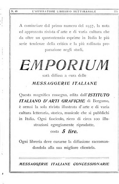 L'avvisatore librario settimanale bollettino bibliografico