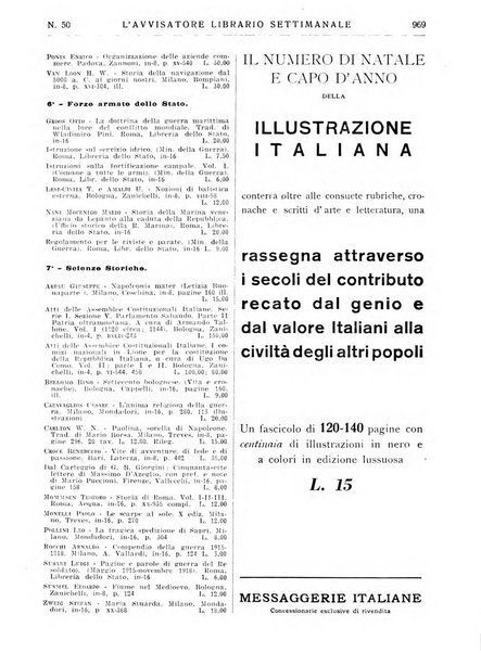 L'avvisatore librario settimanale bollettino bibliografico