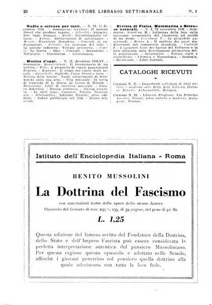 L'avvisatore librario settimanale bollettino bibliografico