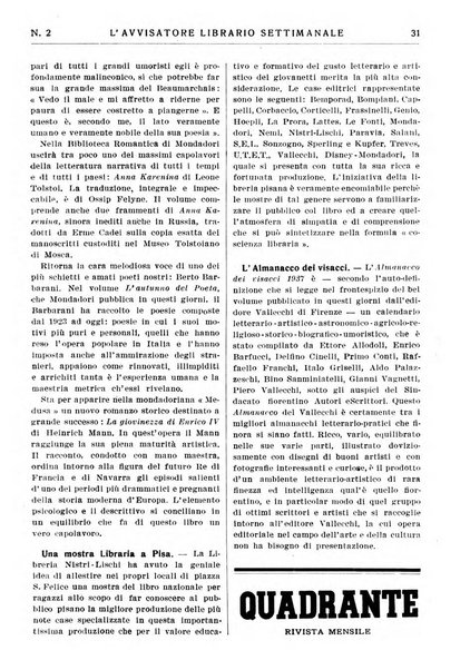 L'avvisatore librario settimanale bollettino bibliografico