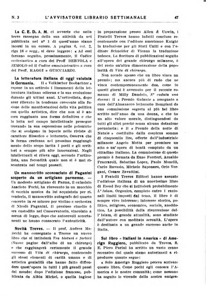 L'avvisatore librario settimanale bollettino bibliografico