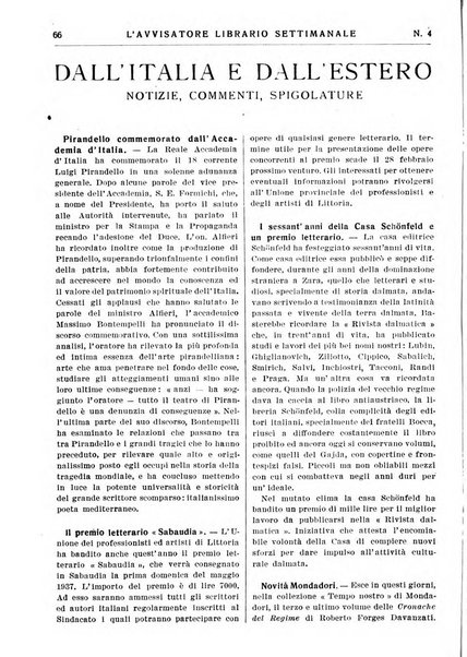 L'avvisatore librario settimanale bollettino bibliografico