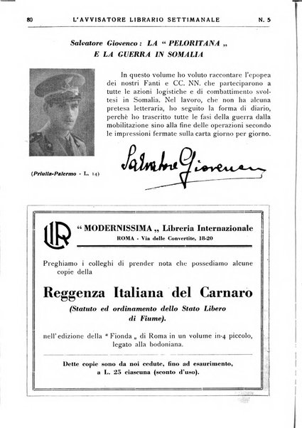 L'avvisatore librario settimanale bollettino bibliografico