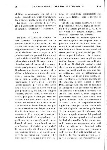 L'avvisatore librario settimanale bollettino bibliografico