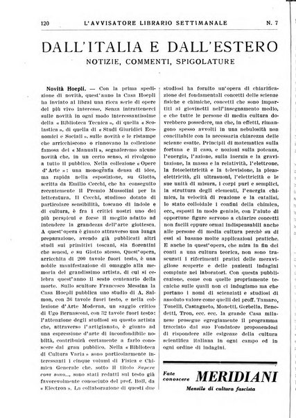 L'avvisatore librario settimanale bollettino bibliografico