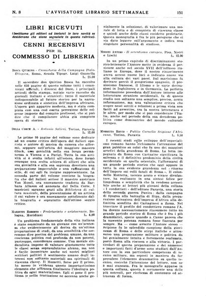 L'avvisatore librario settimanale bollettino bibliografico