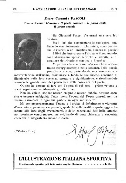 L'avvisatore librario settimanale bollettino bibliografico