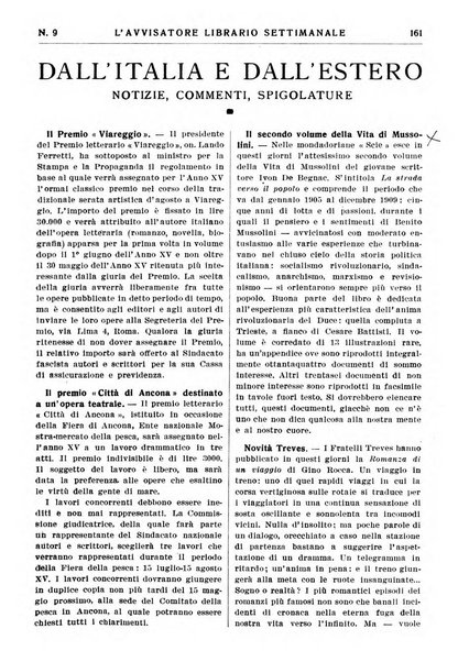 L'avvisatore librario settimanale bollettino bibliografico