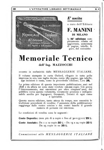 L'avvisatore librario settimanale bollettino bibliografico