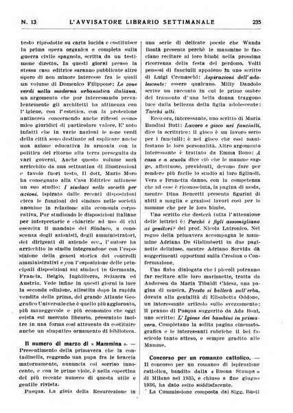 L'avvisatore librario settimanale bollettino bibliografico