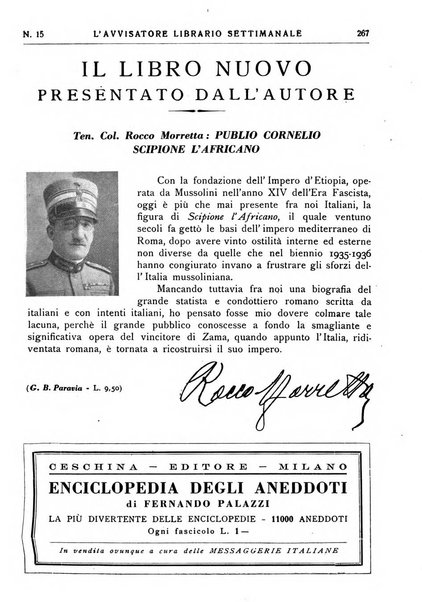 L'avvisatore librario settimanale bollettino bibliografico