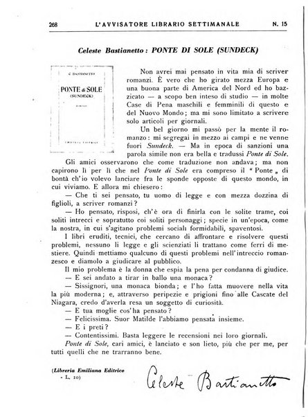 L'avvisatore librario settimanale bollettino bibliografico