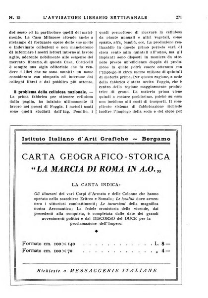 L'avvisatore librario settimanale bollettino bibliografico