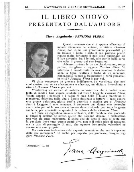 L'avvisatore librario settimanale bollettino bibliografico