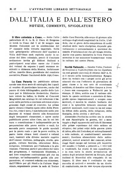 L'avvisatore librario settimanale bollettino bibliografico