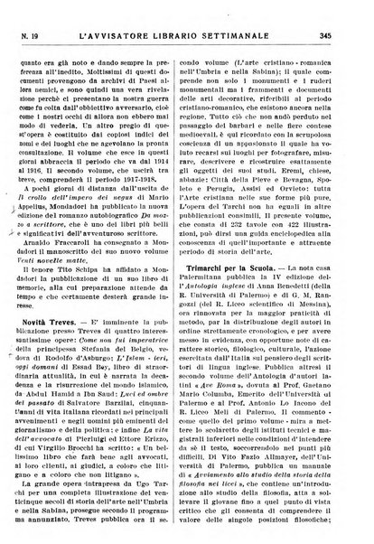 L'avvisatore librario settimanale bollettino bibliografico