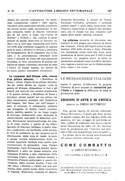 L'avvisatore librario settimanale bollettino bibliografico