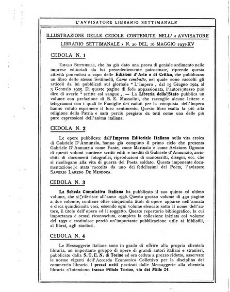 L'avvisatore librario settimanale bollettino bibliografico