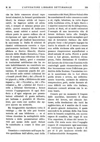 L'avvisatore librario settimanale bollettino bibliografico