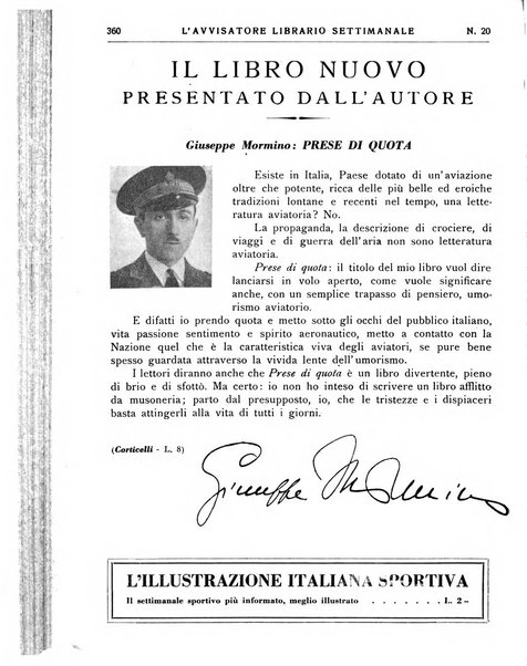 L'avvisatore librario settimanale bollettino bibliografico