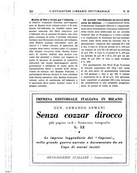 L'avvisatore librario settimanale bollettino bibliografico