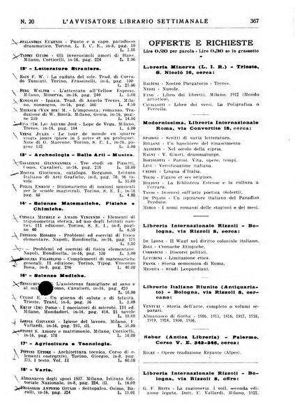 L'avvisatore librario settimanale bollettino bibliografico