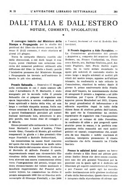 L'avvisatore librario settimanale bollettino bibliografico