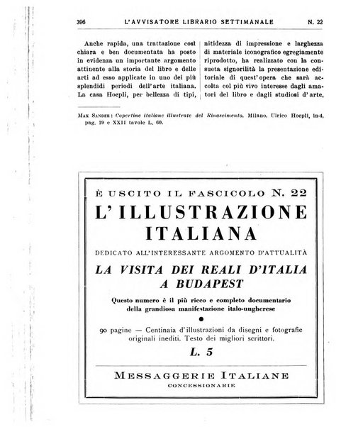 L'avvisatore librario settimanale bollettino bibliografico